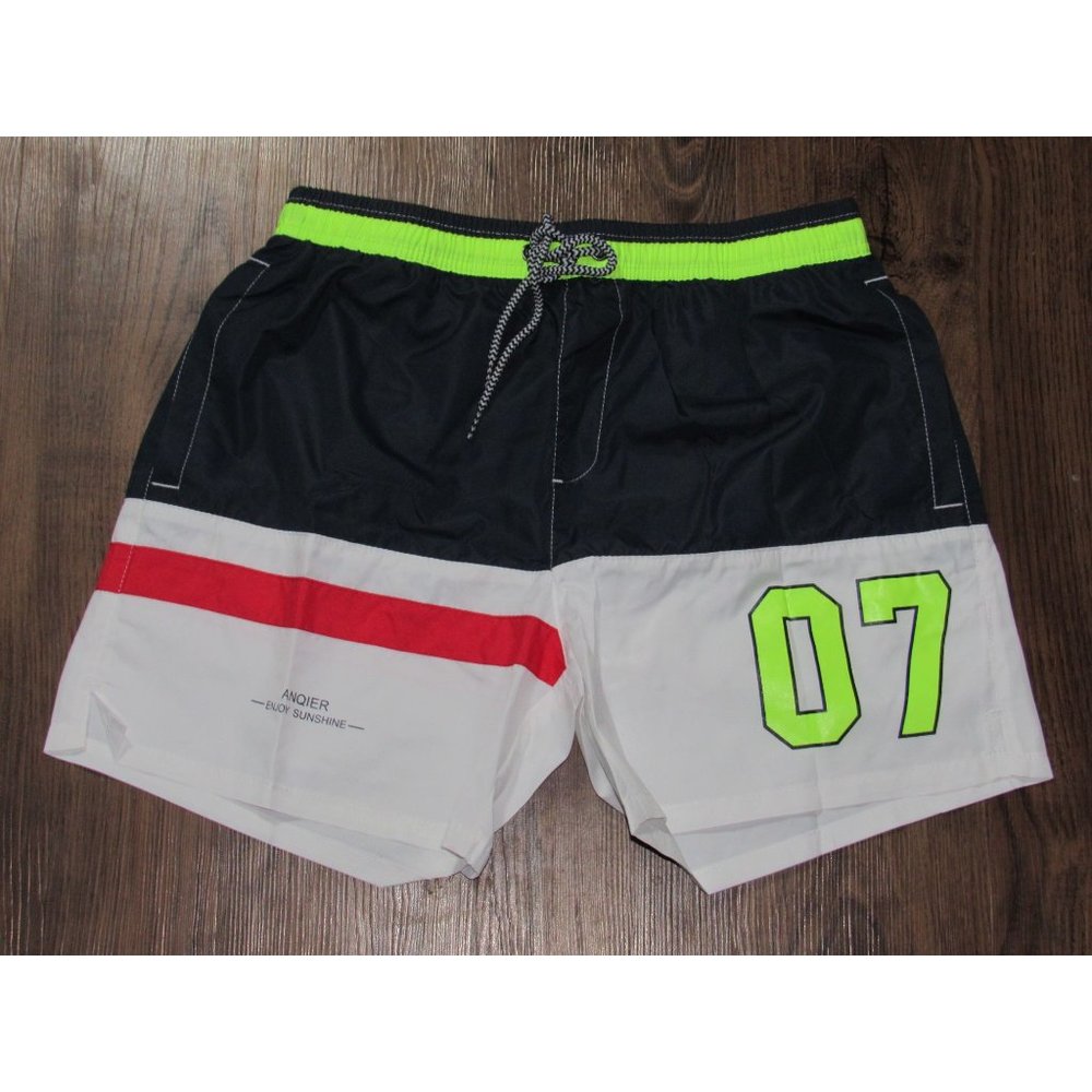 Anqier Men's Swim Trunks: Small